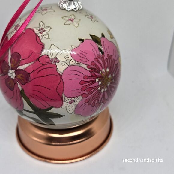 Vera Bradley 2011 Tea Garden Glass Ball Ornament Christmas W Box - Picture 7 of 9